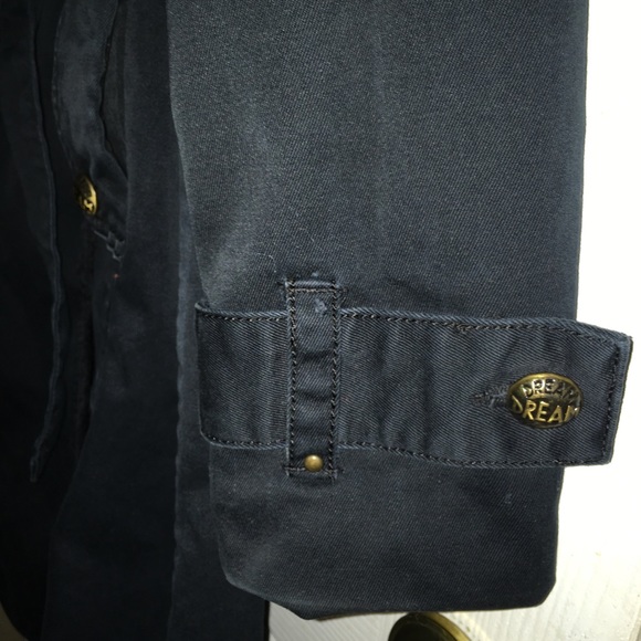 Navy double breasted trench coat - Picture 5 of 8